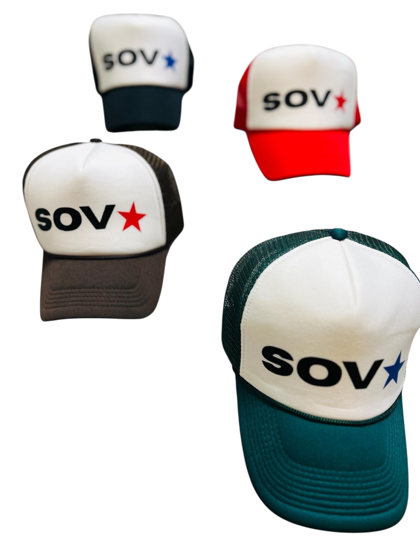 Sov star trucker hats