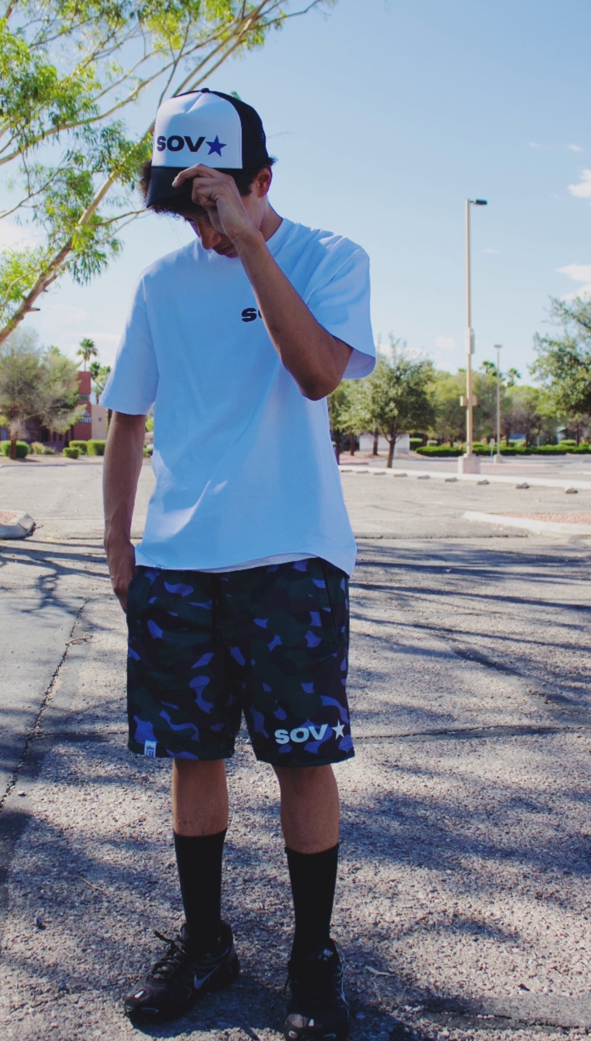 Camo star shorts